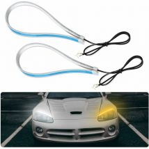 Tube souple de voiture mince 60 cm bande de led feux de jour clignotant lampe accessoire de remplacement pour led 12 volt exterieur pour auto