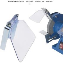 Sjlerst Visière de Meuleuse d'établi Compatible avec Meuleuses d'établi Type 125/150 Machine de Fixation Bouclier d'outil Boîtier Antirouille en
