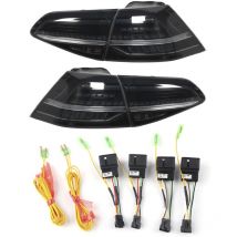 Sjlerst - vland R-Look Feux arrière dynamiques Full led Lentille fumée adaptée pour MK7/7.5 gtd r 2013-2020