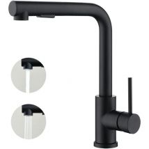 Grifo mezclador de cocina Sjqka con rociador extraíble, manija única, rotación de 360°, 2 modos de rociado, grifo para fregadero de cocina, color