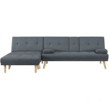 Concept-usine - Skandinavisches Schlafsofa Für 5 Personen In Grauem Stoff Stockholm