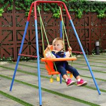 Skecten - 3 en 1 Columpio para bebé, columpio con respaldo y cinturón de seguridad, columpio interior/exterior, ajustable, fácil de montar