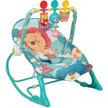 Hamaca Mecedora para Bebé, Silla con vibraciones relajantes y arco de juego extraíble - Azul - Skecten