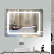 Skecten - Miroir lumineux led de salle de bain 9 w dimension 50 x 4 x 70 cm