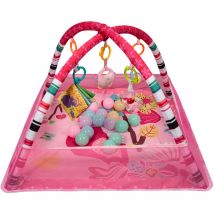 Skecten - Tapis d'Éveil Bébé, Tapis de Gym, Jouets Sensoriels pour Bébés, Nouveau-né, Rose