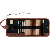 GTA - Sketching Pencil Set Drawing and Sketching Kit with Charcoal Eraser