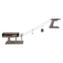 Myvillage - Télésiège et cabine 44x22x36h noir/gris