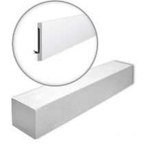 NMC - FD15S-box wallstyl Noel Marquet 1 Box 8 pieces Skirting contemporary design white 16 m - white