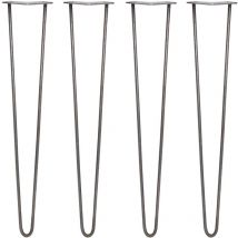 4 x 71cm 2 Streben Hairpin Legs Tischbeine Möbelbeine Stuhlbeine 10mm D Rohstahl