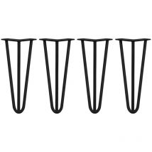 4 x 30.5cm Hairpin Leg Tischbeine Haarnadelbeine Stuhlbein Möbelfüße Kufen Stahl