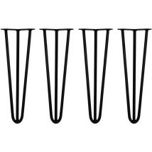 4 x 40.5cm 3 Streben Haarnadelbeine Haarnadel-Beine Tischbeine Stuhlbeine Möbelbeine Haarnadel-Tischbeine 12mm