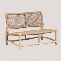 Sklum - 2-Sitzer Gartensofa aus Teakholz Bientina Helles Teakholz