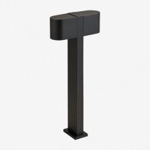 Balise extérieure en aluminium avec 2 points lumineux Efingam Sklum Noir