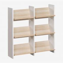 Sklum - Bibliothèque double Broby Blanc