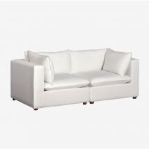 Sklum - Canapé modulaire 2 pièces avec accoudoirs Estefan Style Blanc