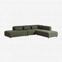 Canapé modulaire d'angle 4 pièces Fogler avec méridienne double SKLUM