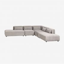 Canapé modulaire d'angle 5 pièces Fogler avec méridienne double Sklum