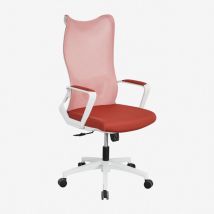 Chaise de bureau avec roulettes et accoudoirs Ribaute Sklum Terracota