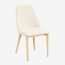 Confezione da 2 sedie da pranzo imbottite Leiden Legno Naturale - Sklum