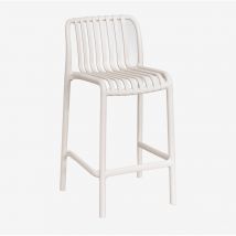 Confezione da 2 sgabelli alti impilabili Wendell Tapioca Beige ↑65 cm - Sklum