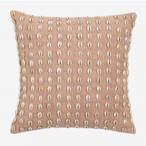 Coussin carré en coton (45x45 cm) Brusquel Sklum Rose pâle