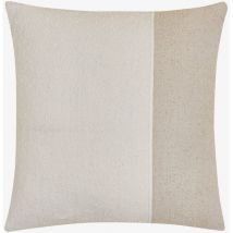 Coussin carré en coton (45x45 cm) Louisa Sklum Blanc - Beige Lin