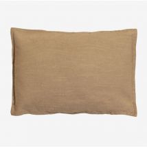 Coussin rectangulaire en coton (35x50 cm) Guillaume Sklum Beige Lin