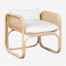 Fauteuil de jardin en rotin Wilbert Sklum naturel