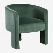 Fauteuil en Velours Xastru SKLUM Vert Jungle
