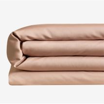 Housse de couette en satin 300 fils Sampras Sklum Rose Noisette
