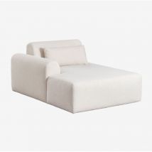 Sklum - Linke Chaiselongue-Modul für modulares Sofa in Borjan-Schaffell