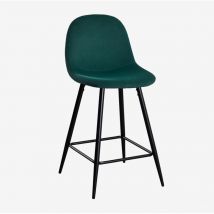 Pack de 2 tabourets hauts en velours Glamm Sklum 65 cm Vert Jungle Noir