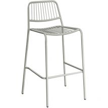 Pack de 4 tabourets de jardin hauts empilables Elton Sklum Vert Kaki ↑75 cm