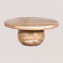 Mesa de Centro en Madera de Acacia (Ø90 cm) Dalen SKLUM
