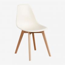 Lot 2 Chaises de salle à manger Scand Nordic Sklum Beige Crème