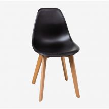 Lot 2 Chaises de salle à manger Scand Nordic Sklum Noir