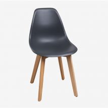 Lot 2 Chaises de salle à manger Scand Nordic Sklum Gris Foncé