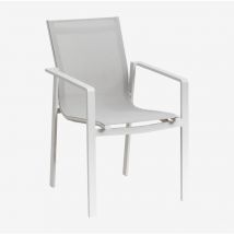 Pack 2 Sedie da Giardino in Alluminio Eika Gardenia Bianco - Sklum