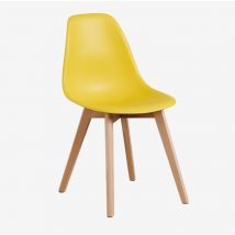 Lot de 4 chaises de salle à manger Scand Nordic Sklum Jaune Curry