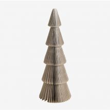 Sklum - Pack da 3 alberi di Natale in carta Jesper Beige Lino ↑22.5 cm