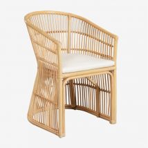 Pack de 2 chaises de jardin en rotin Izabal Sklum naturel