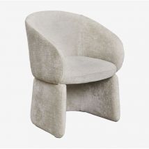 Pack de 2 chaises de salle à manger Vasilis en chenille avec accoudoirs Sklum