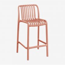 Pack de 2 tabourets hauts empilables en polypropylène Wendell Sklum Rouge Tuile ↑65 cm