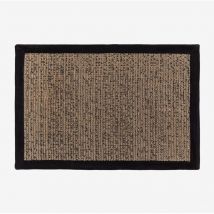 Paillasson en Jute (60x40 cm) Gimendy Sklum Noir