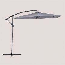 Parasol en tissu et acier (Ø295 cm) Gerran Sklum Gris Anthracite