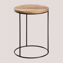 Sklum - Runder Beistelltisch Aus Mangoholz (ø30 Cm) Tannam Mango-holz