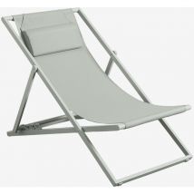 Amaca pieghevole Jensy con cuscino in acciaio Verde Kaki - Sklum