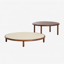 Sklum - Set de 2 mesas de centro redondas en madera de acacia Olivia