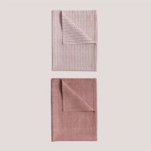 Set de 2 Torchons de Cuisine en Coton Gabrail Sklum Rose Cendrée