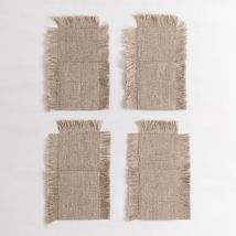 Set mit 4 Aratz Besteckhüllen Sandbraun - Sklum